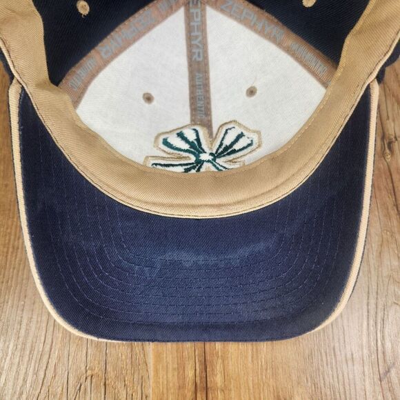 VTG Zephyr Notre Dame Fighting Irish Strapback Hat Cap Blue Green Clover College - Picture 8 of 10